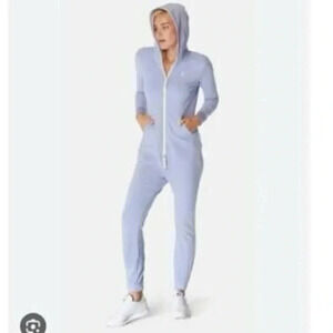 Onepiece womens zip up hooded onesie